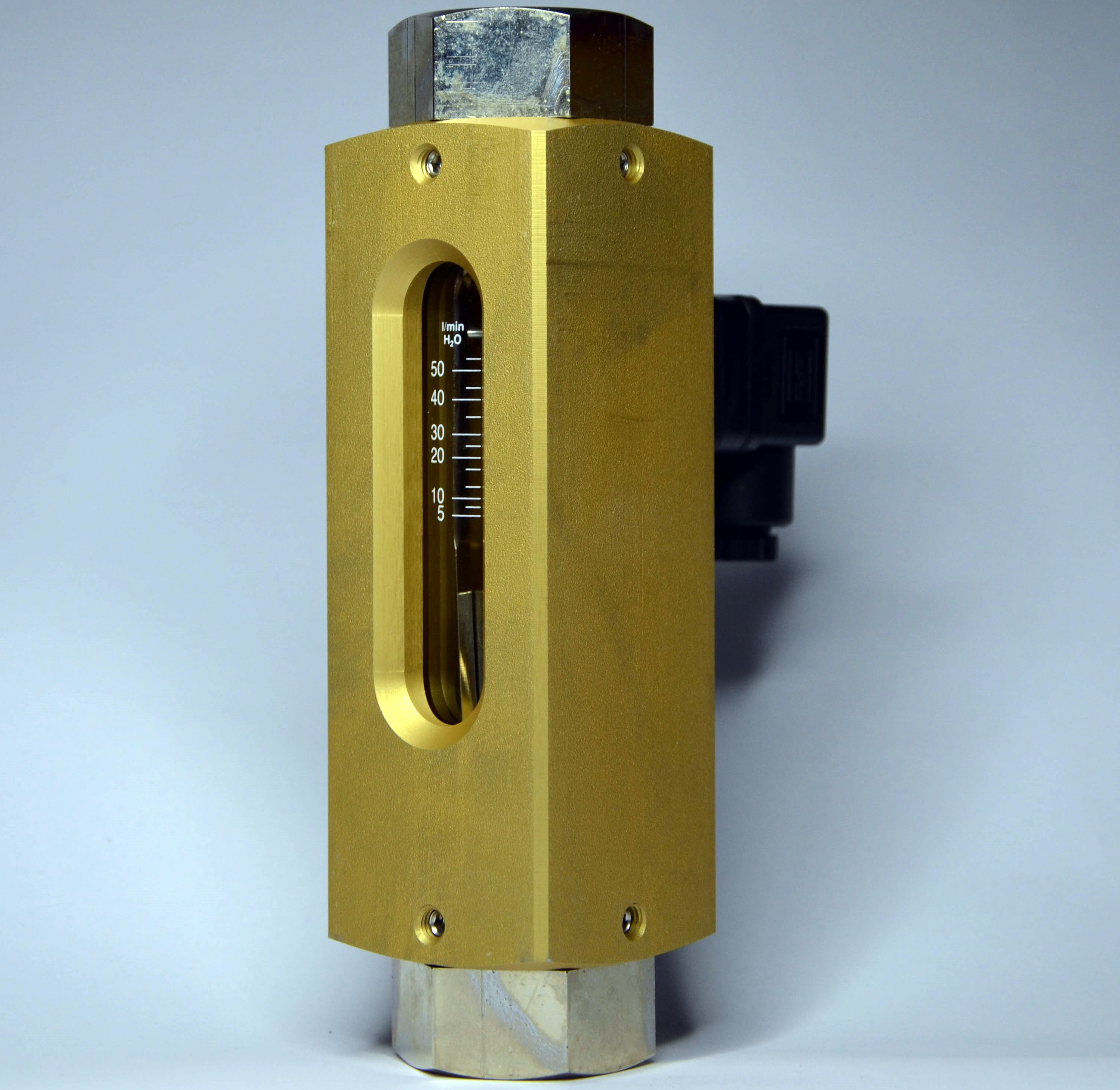 Flow monitor with an additional optical indicator